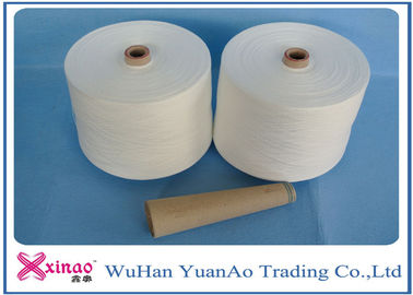Raw White Spun Polyester Jahit Thread untuk Pakaian / Socks S Twist dan Z Twist