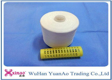 Raw White Spun Polyester Jahit Thread untuk Pakaian / Socks S Twist dan Z Twist