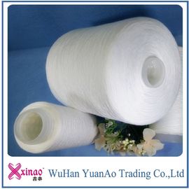 100% Spun Polyester Thread Raw White Yarn 50 / 2 Less Broken Ends