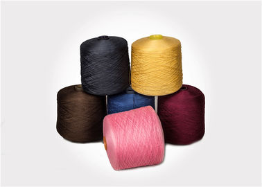 Knotless Colored 100 Spun Polyester Yarn TFO Twist / Ring Spun Good Evenness 