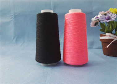 Colored 100% Polyester Core Spun Yarn , Custom Polyester Weaving Yarn