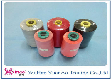 Cina 60s / 2 plastik Cone 100% Polyester Thread jahit 10000m Brown Red Black Benang Spun pemasok