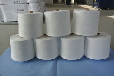 High Tenacity Double Twisted White Sewing Thread , Strong Polyester Thread 