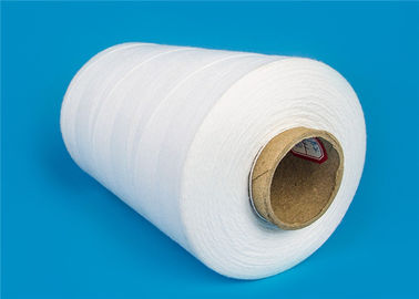 100% Spun Polyetser High Strength Sewing Thread 10s ~ 20s Raw White Eco Friendly