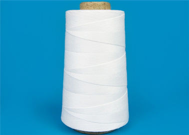 100% Spun Polyetser High Strength Sewing Thread 10s ~ 20s Raw White Eco Friendly