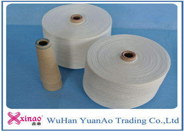 30S Polyester Ring Spun Yarn , Polyester Core Spun Yarn For Knitting / Weaving