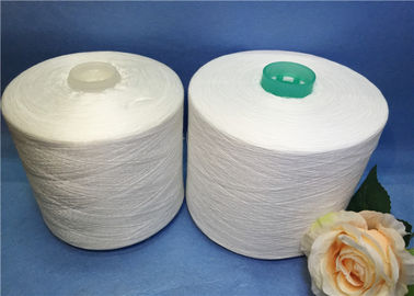 100% Polyester Raw White Benang Untuk Jahit Ketegangan Tidak Khusus Knotless 60S / 2/3