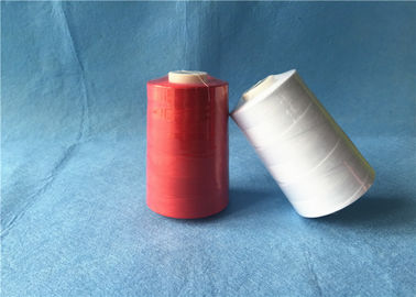 Spun Polyester Z Twist Yarn / Polyester Sewing Thread  Customized Color