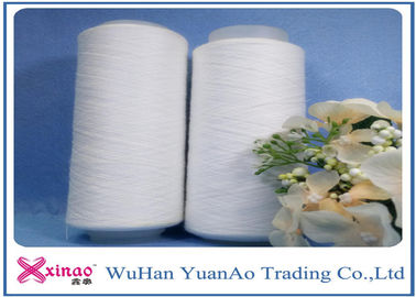 Smooth TFO Two For One Polyester Yarn With Raw White Or Dyeing Color