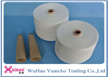 China Jeans Fabric Spun Polyester Yarn on Paper Core , Raw White  Polyester Yarns supplier