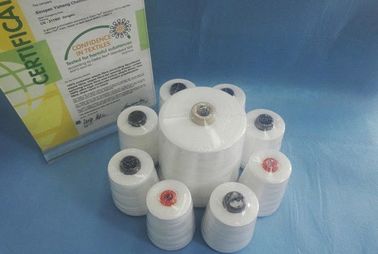 Low Shrinkage Spun Polyester Thread , Industrial 100 Polyester Sewing Thread 