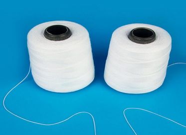 Raw White Spun Polyester Sewing Thread S Twist High Temperature Resistant