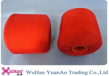 Red Heavy Duty Polyester Thread On Paper Core , Spun Polyester Sewing Thread 