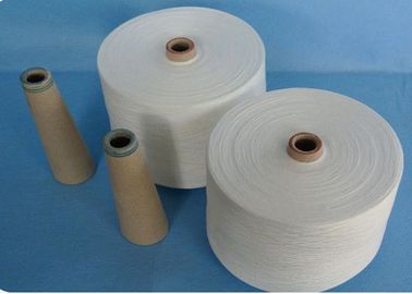 30S Polyester Ring Spun Yarn , Polyester Core Spun Yarn For Knitting / Weaving
