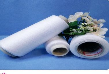 China High Strengh Paper Core 100% Polyester Spun Yarn Raw White 20S - 60S Count supplier
