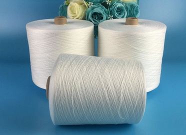 China 100% Spun Polyester TFO Yarn 50S/2 High Tenacity Yarn Raw White Well Evenness supplier