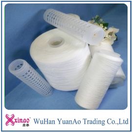 Daur ulang tinggi kegigihan Ring Spun Polyester Benang Proses Manufaktur 1.33D * 38mm pemasok