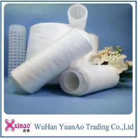 Daur ulang tinggi kegigihan Ring Spun Polyester Benang Proses Manufaktur 1.33D * 38mm pemasok