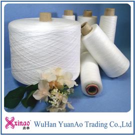 Bright Short Fiber Ring Spun Polyester Yarn , Dyed 100% Polyester Sewing Yarn supplier