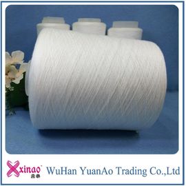 100% Polyester Twist Ring Spun Polyester Benang Bahan Putih Baku atau Pewarna Dope Dicelup pemasok