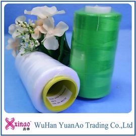 Dicelup 100% Polyester Thread jahit 40/2 5000yards terang Pendek Fiber Cincin berputar Virgin Benang pemasok