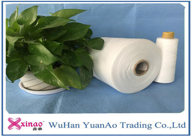 High Strength 100% Ring Spun Polyester Yarn With Optical White Color , CE Standard supplier