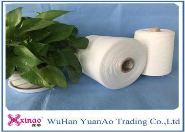 High Strength 100% Ring Spun Polyester Yarn With Optical White Color , CE Standard supplier