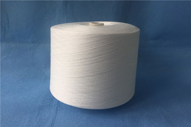Smooth Hairless Raw White polyester bertekstur benang Dengan Ring Spun Technics, AAA Grade pemasok