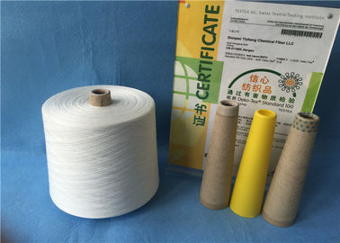 100% Sinopec Yizheng Fiber 12/4 menjahit Ring Spun Polyester Benang pemasok