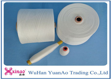 Eco-Friendly Ring Spun 100% Spun Polyester Baku Putih Benang jahit untuk pemasok