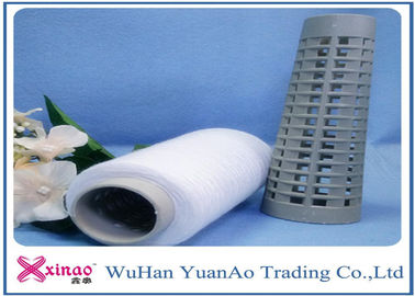 30/2 &amp; 30/3 terang 100% Spun Polyester Benang pada Kertas Cone / Plastik Cone / Hank pemasok