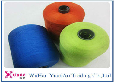 Spun High Tenacity Polyester Yarn , Colorful High Strength  Spun Yarn for Sewing supplier