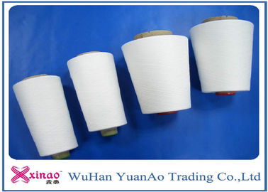 602 603 Mentah Putih Terang Spun Polyester Benang / Benang Pada Dye Tube Untuk Benang Jahit pemasok