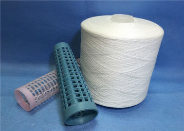 1.4175kg / kerucut Baku putih 100% Benang Polyester Cincin Spun Paper Cone pemasok