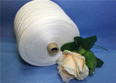 Putih Benang kain Spun Polyester, kekuatan tinggi poliester benang jahit pemasok