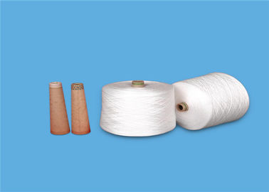 Raw white pattern 100% sewing spun polyester yarn Eco - Friendly supplier