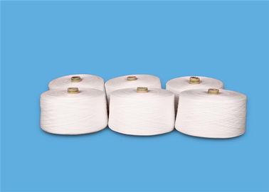 Raw white pattern 100% sewing spun polyester yarn Eco - Friendly supplier