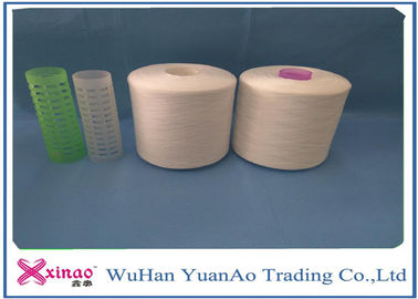 100% Polyester Material Spun Polyester Yarn for Weaving / Knitting / Sewing supplier