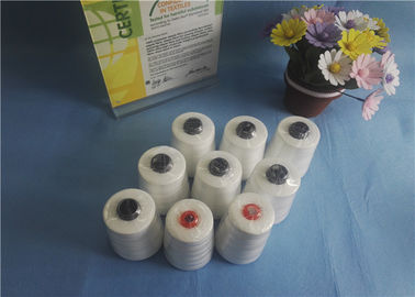 Ring Spun / Tfo Raw White 100% Polyester Bag Closing Thread Untuk Knitting / Sewing pemasok