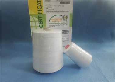Ring Spun / Tfo Raw White 100% Polyester Bag Closing Thread Untuk Knitting / Sewing pemasok