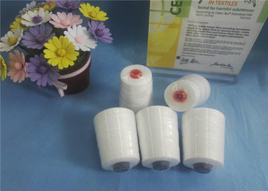 Ring Spun / Tfo Raw White 100% Polyester Bag Closing Thread Untuk Knitting / Sewing pemasok