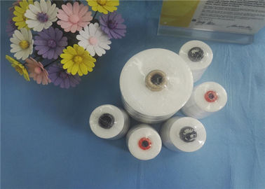 Ring Spun / Tfo Raw White 100% Polyester Bag Closing Thread Untuk Knitting / Sewing pemasok