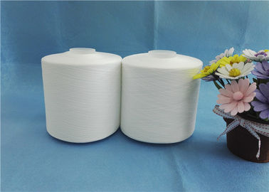 High Tenacity Raw White Cone Spun Polyester Benang 40/2 60/3 Untuk Sprei / Selimut pemasok
