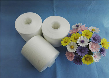 High Tenacity Raw White Cone Spun Polyester Benang 40/2 60/3 Untuk Sprei / Selimut pemasok