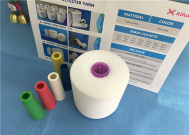 Baku Putih Terang / Semi Dull Jahit Benang Polyester Benang Dengan Sertifikasi ISO9001 pemasok