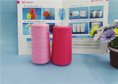 Multi Color Dyeable TFO Ring Spun Polyester Benang Dengan High Color Fastness pemasok