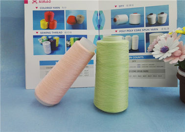 Multi Color Dyeable TFO Ring Spun Polyester Benang Dengan High Color Fastness pemasok