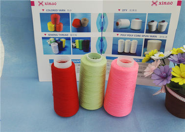 Multi Color Dyeable TFO Ring Spun Polyester Benang Dengan High Color Fastness pemasok