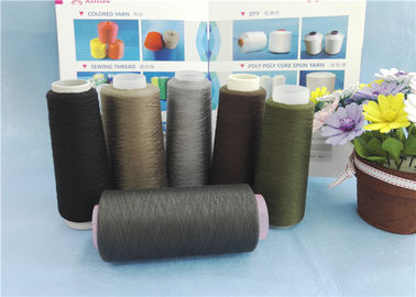 Multi Color Dyeable TFO Ring Spun Polyester Benang Dengan High Color Fastness pemasok