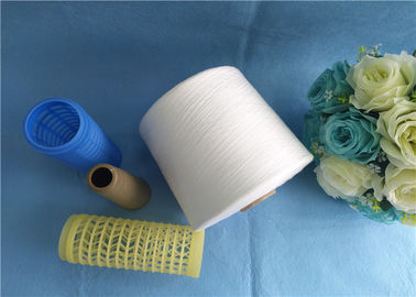 Benang Polyester 100pct pada Dye Tube atau Paper Tube Ring Spun Type pemasok